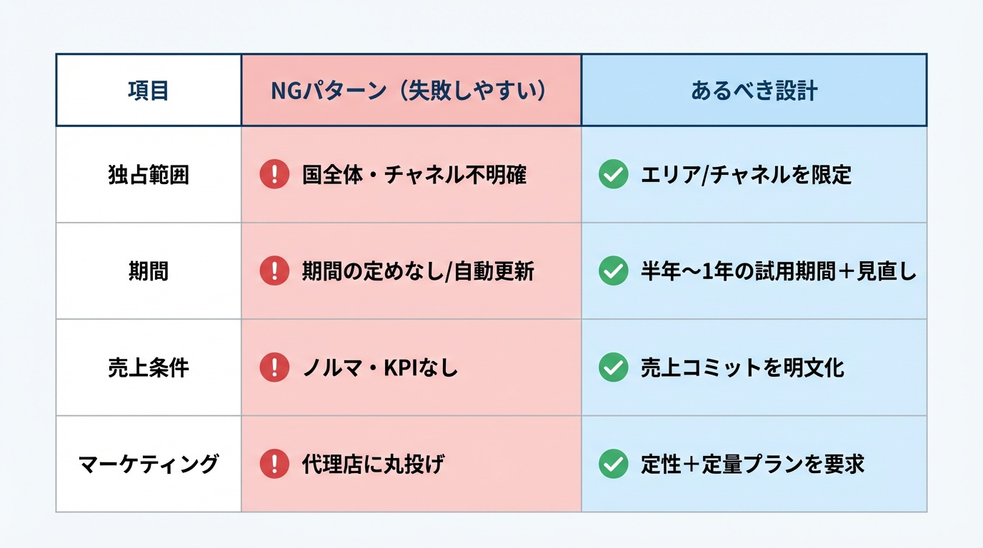 独占契約の失敗パターンと本来あるべき設計