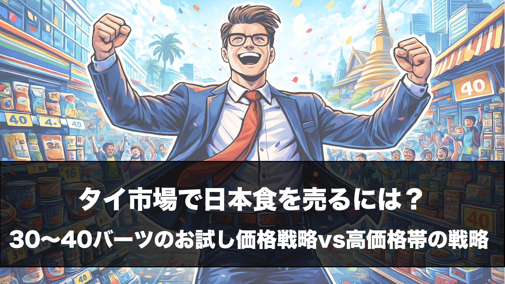 タイ市場で日本食を売るには？30〜40バーツのお試し価格vs高価格帯の戦略 - セカイコネクトSTUDIO