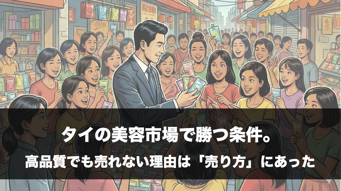タイの美容市場で勝つ条件。高品質でも売れない理由は「売り方」にあった